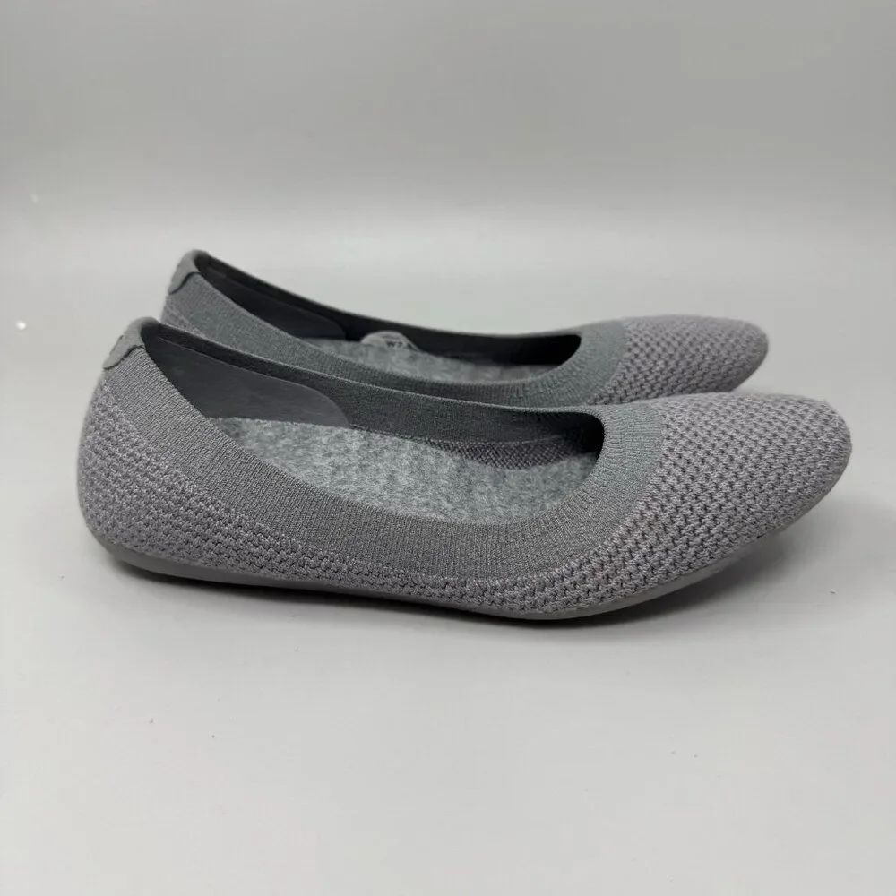 Allbirds Women’s Tree Breezers Gray Knit Flat Size 7.5